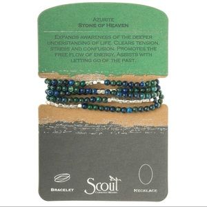 Scout Curated Wears Azurite Necklace/Bracelet Blue
